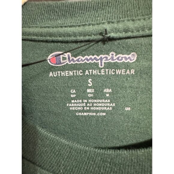 Champion Mens Green Short Sleeve T-Shirt S Authentic NWT - Picture 4 of 6